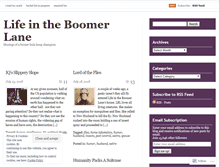 Tablet Screenshot of lifeintheboomerlane.com